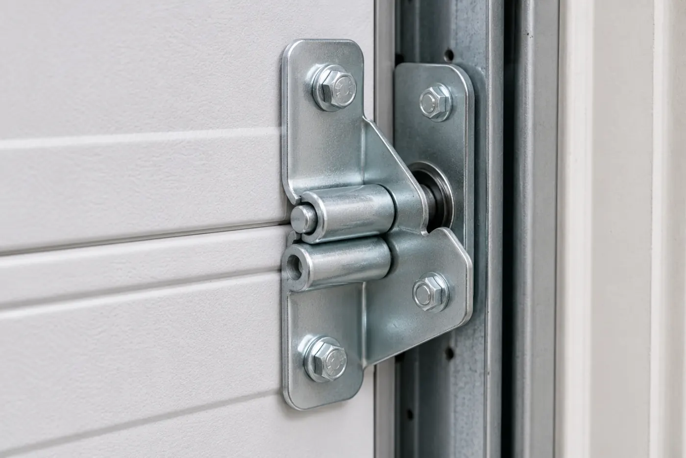 Garage door hardware after repair