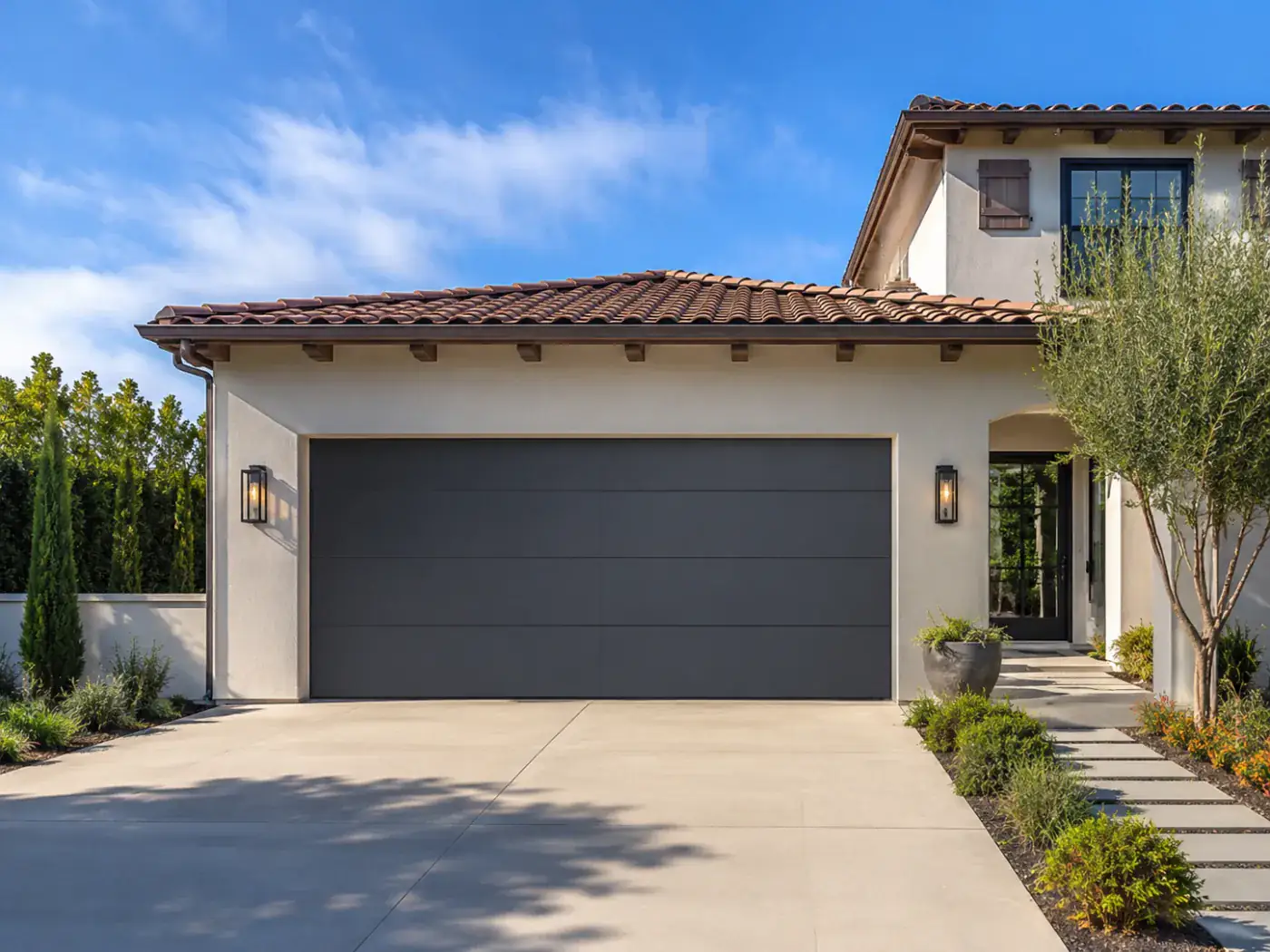 New residential garage door installation in Orange County