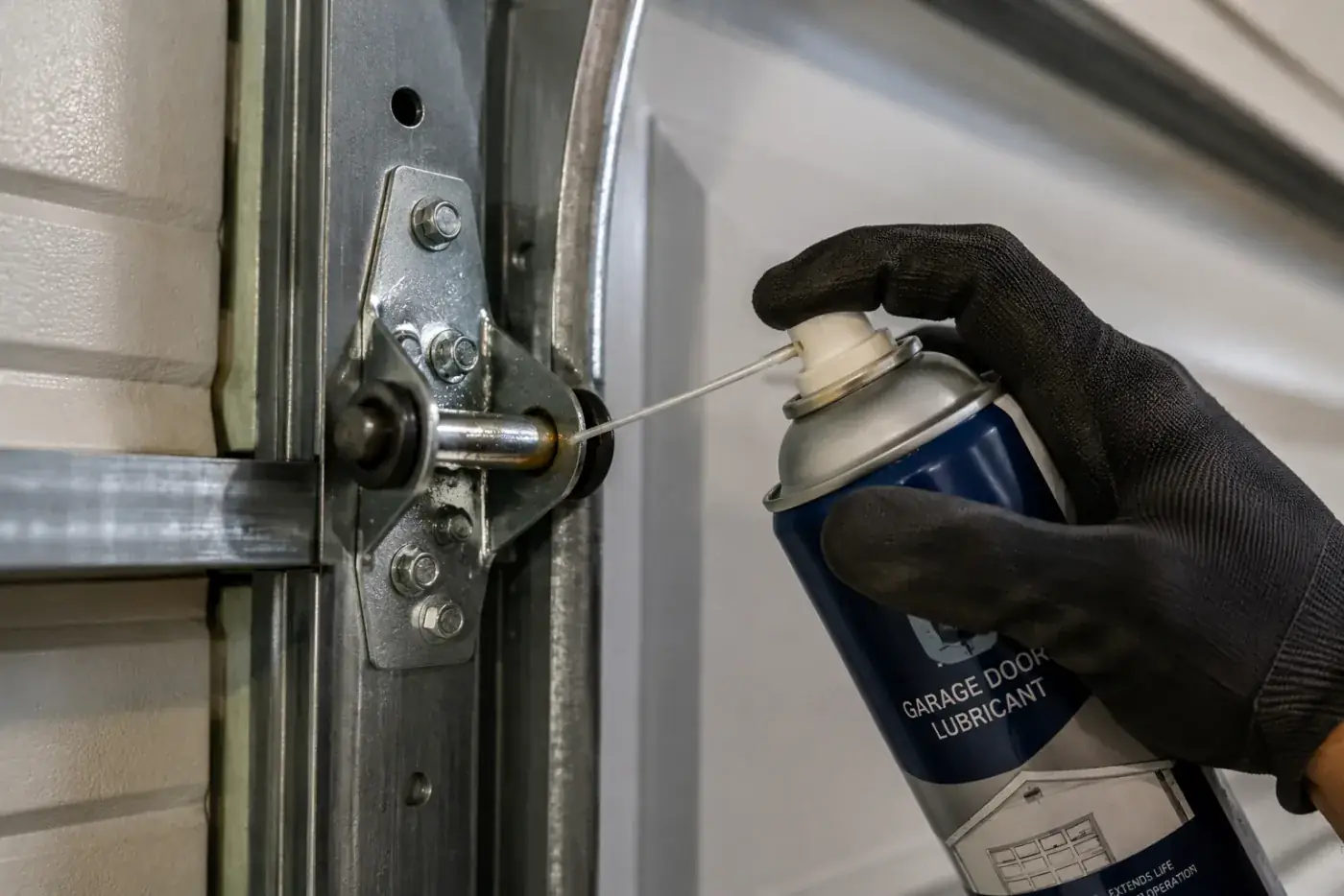 Garage door tune up and lubrication service