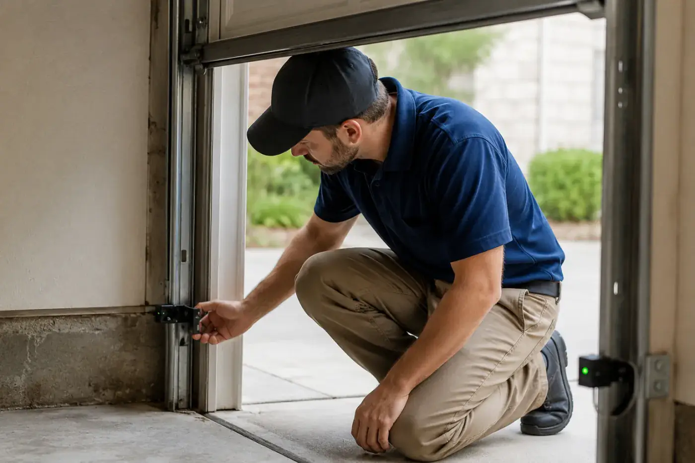 Garage door sensor repair service