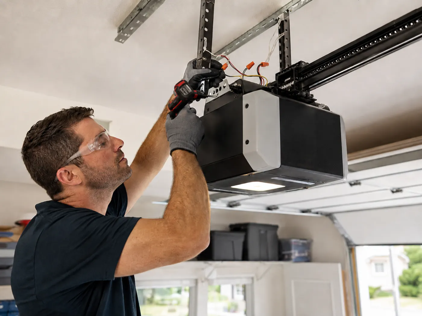 Smart garage opener installation process